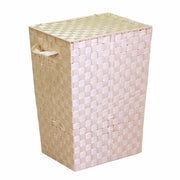 Cesto Portabiancheria in poliestere crema rettangolare cm 40x30xh53