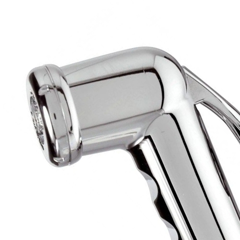 Doccetta shut-off cromata in abs stampata made in italy.