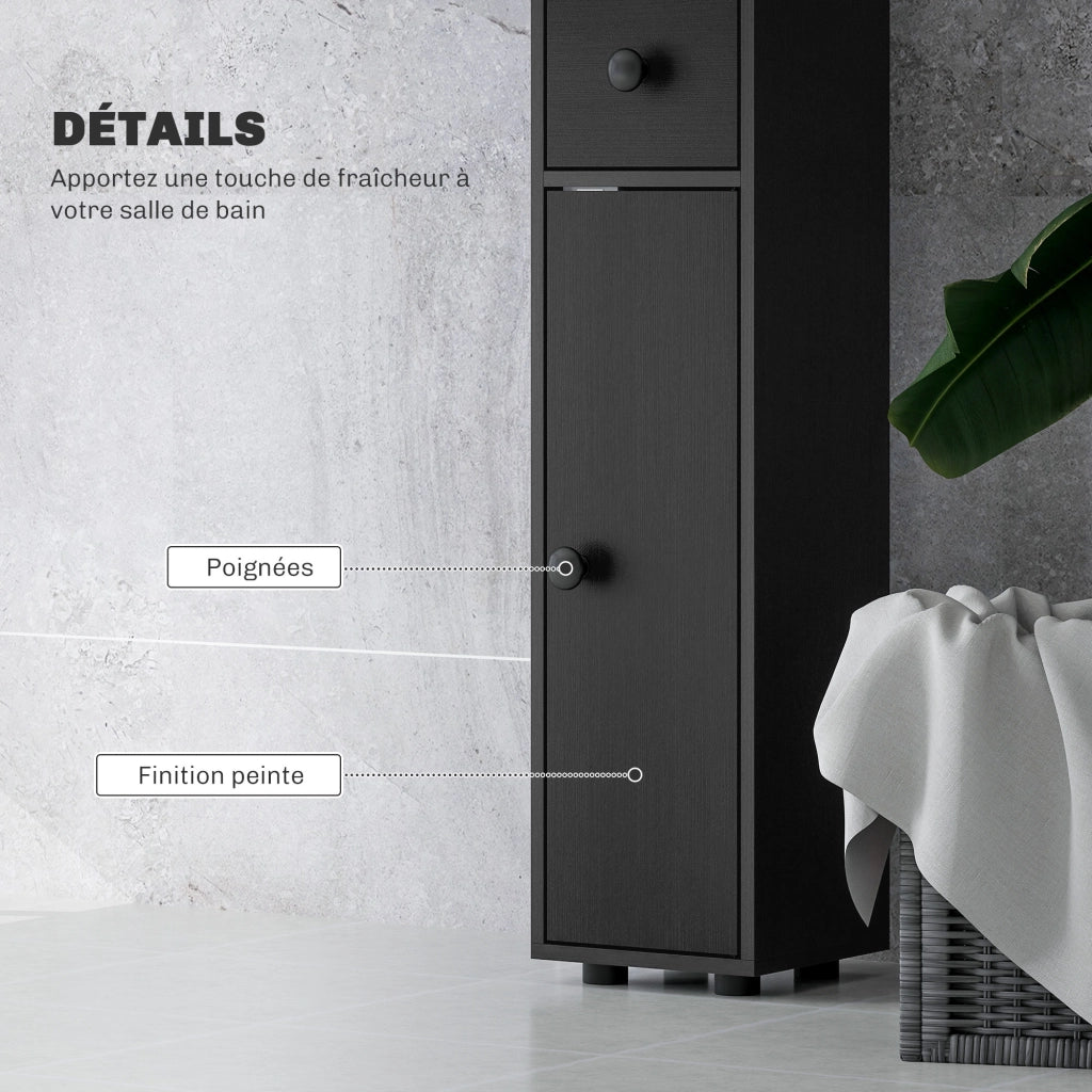 Colonna bagno ¨C zephmum ¨C nero 20x20x180 cm