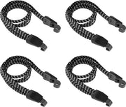 Sistema di trasporto bagagli bicicletta, 4 pezzi di cintura bagagli 3 in 1 chiave in gomma con ganci cintura bagagli cinturino elastico cinturino regolabile per bicicletta