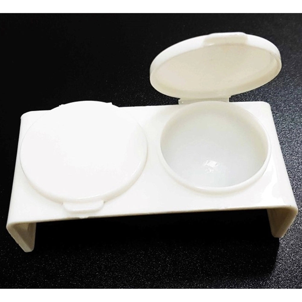 Trade Shop - Set 2 Contenitori Doppio Astuccio Porta Lenti A Contatto Lens Morbide Rigide -