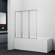 Schermo da bagno 3 in 1 pieghevole - parete doccia per vasca da bagno - 120 x 130 cm