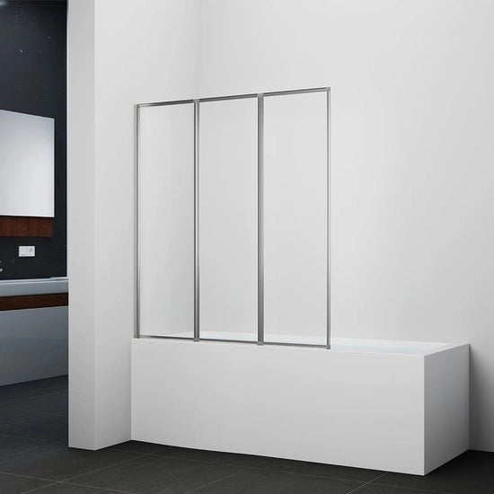 Schermo da bagno 3 in 1 pieghevole - parete doccia per vasca da bagno - 120 x 130 cm