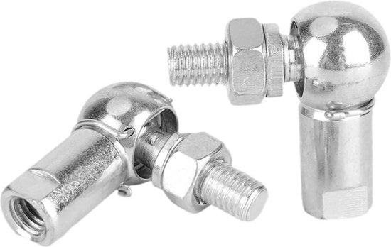 Set di giunti a sfera - assi di trasmissione di riserva - giunto a sfera a L - connessione di giunto a sfera autoalimentata - acciaio di carbonio (M6) .
