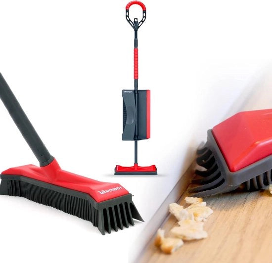 Set di Pulizia e Strofinamento a Veloce Cambio con Spazzola per Multi-Superficie - Aspirazione di Polvere e Peli - Rimozione di Capelli di Animali - Pulizia di Pavimenti Duri e Tappeti