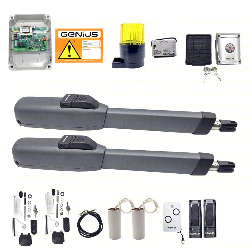 Kit Automazione Cancelli Ante Battenti Genius Mistral 415 230V 3M 350Kg 51700931