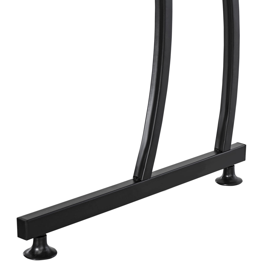Scrivania angolare per ufficio ¨C zephmum ¨C nera 112.5x152x74 cm