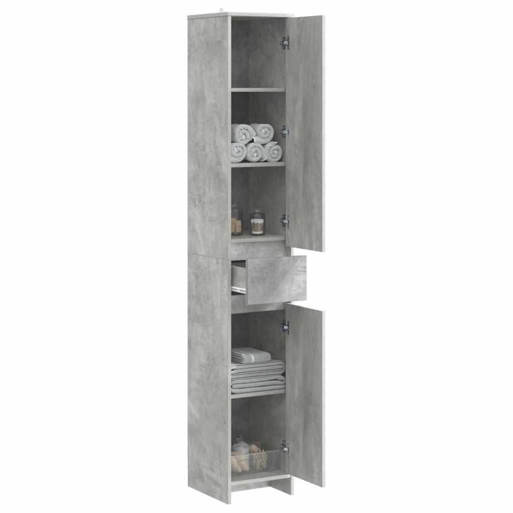 Mobile da Bagno Grigio Cemento 30 x 33 x 190 cm