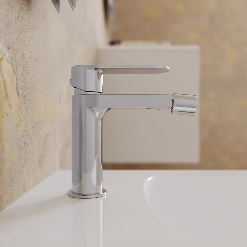 Set miscelatori lavabo 16cm bidet miscelatore doccia monocomando cromato | Margot