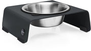 Ciotola per Cane ARC Elevata Fattoria Cibo Fatta di Acciaio Inox e Acciaio (Grigio, S Solo)