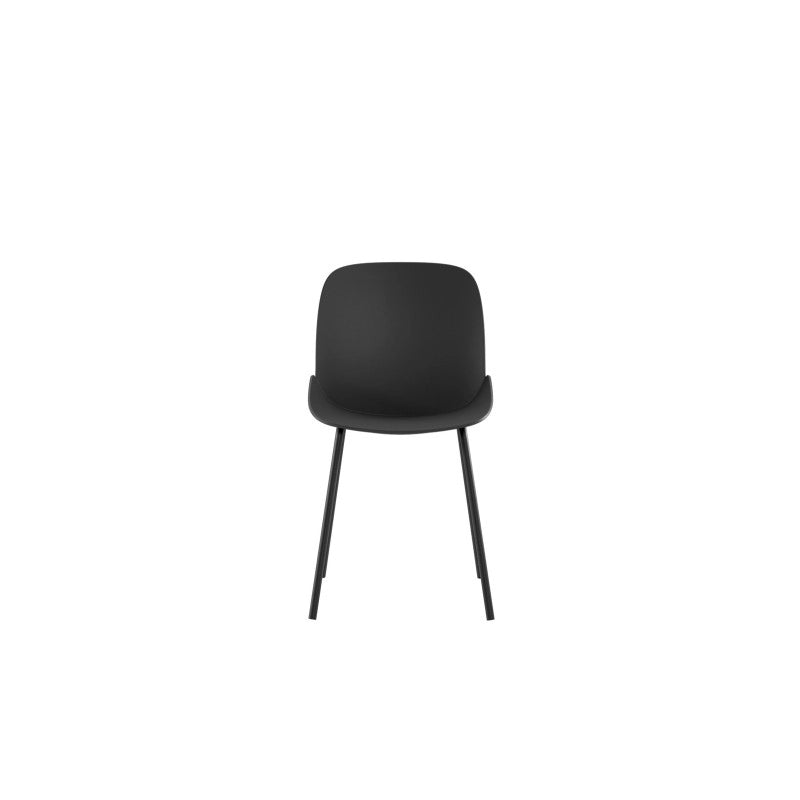 Sedia in polipropilene Gambe metallo verniciato Eva 46cm X 55cm H 79cm Stones