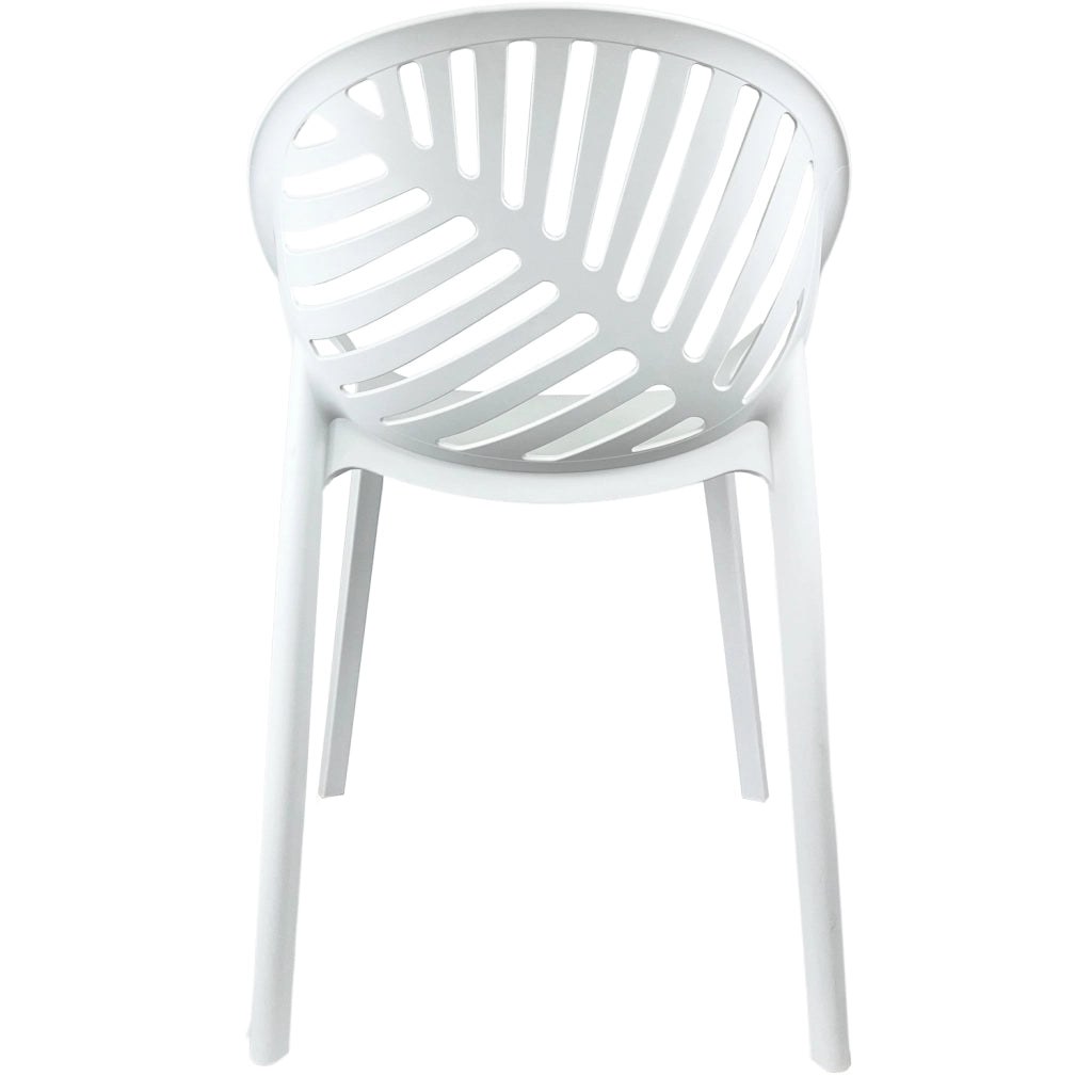 Marvin Sedia In Polipropilene Sierra Poltrona Da Interno Esterno Giardino Impilabile Design Moderno Natur Bianco/2 Sedie