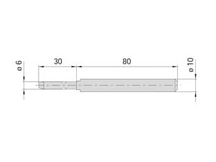 PUNTALE MONOBLOCCO PER ASTA- - ø mm.10 (106291050) - 4 pezzi CISA