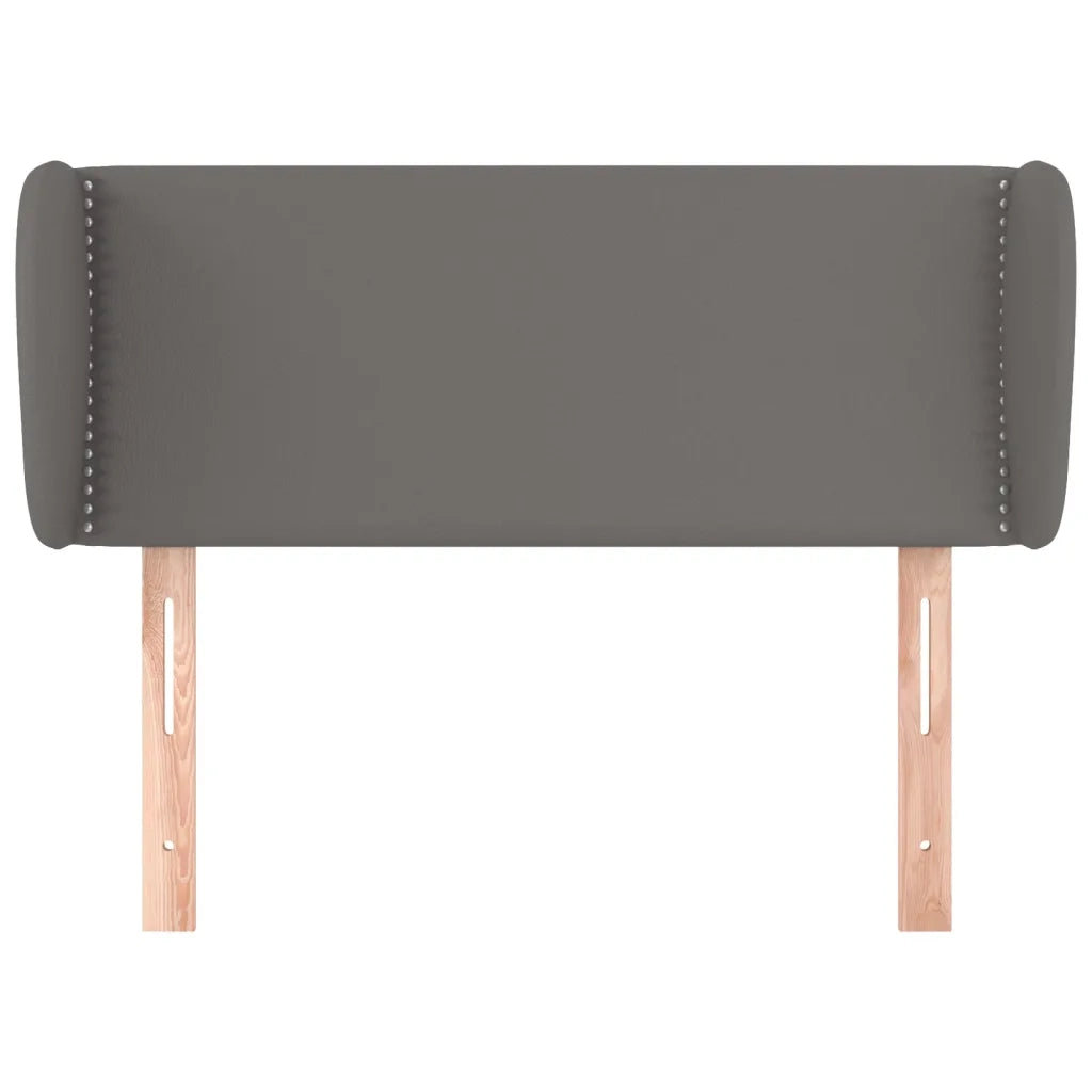 Testiera ad Orecchio Grigia 103x23x78/88 cm in Similpelle 3117092