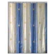 TENDA DOCCIA IN POLIESTERE 'OLTREMARE' 180x200 cm - Beige/Azzurro - GEDY