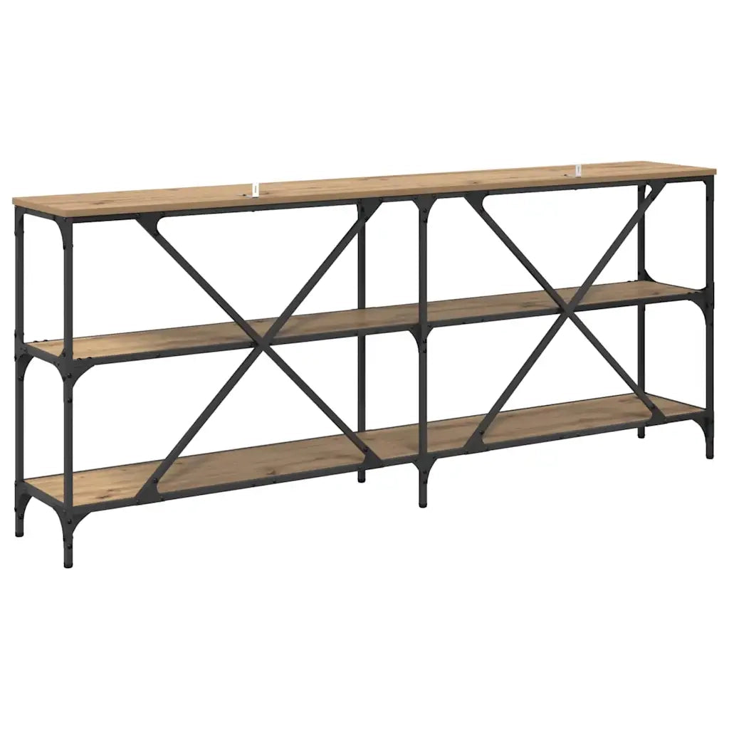 Tavolo consolle Rovere artigianale 180 x 30 x 75 cm