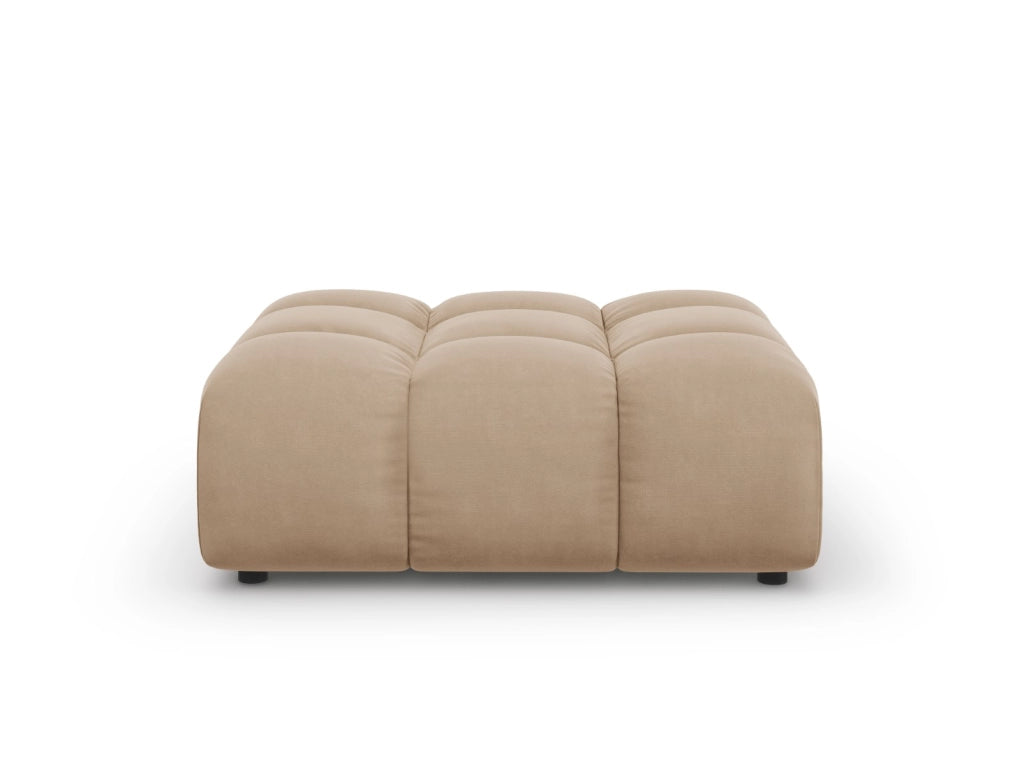 Cosmopolitan Design - Pouf "Sky" in velluto sabbia 