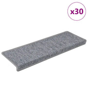 Tappetini per Scale 30 pz 65x21x4 cm Bianchi e Grigi