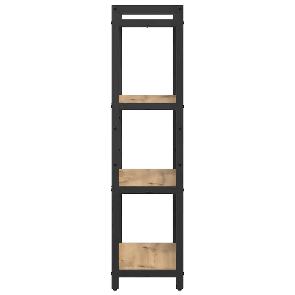 Libreria-Scaffale per Libri-Mobile di Stoccaggio Rovere artigianale 40 x 30 x 85 cm Legno multistrato 793880
