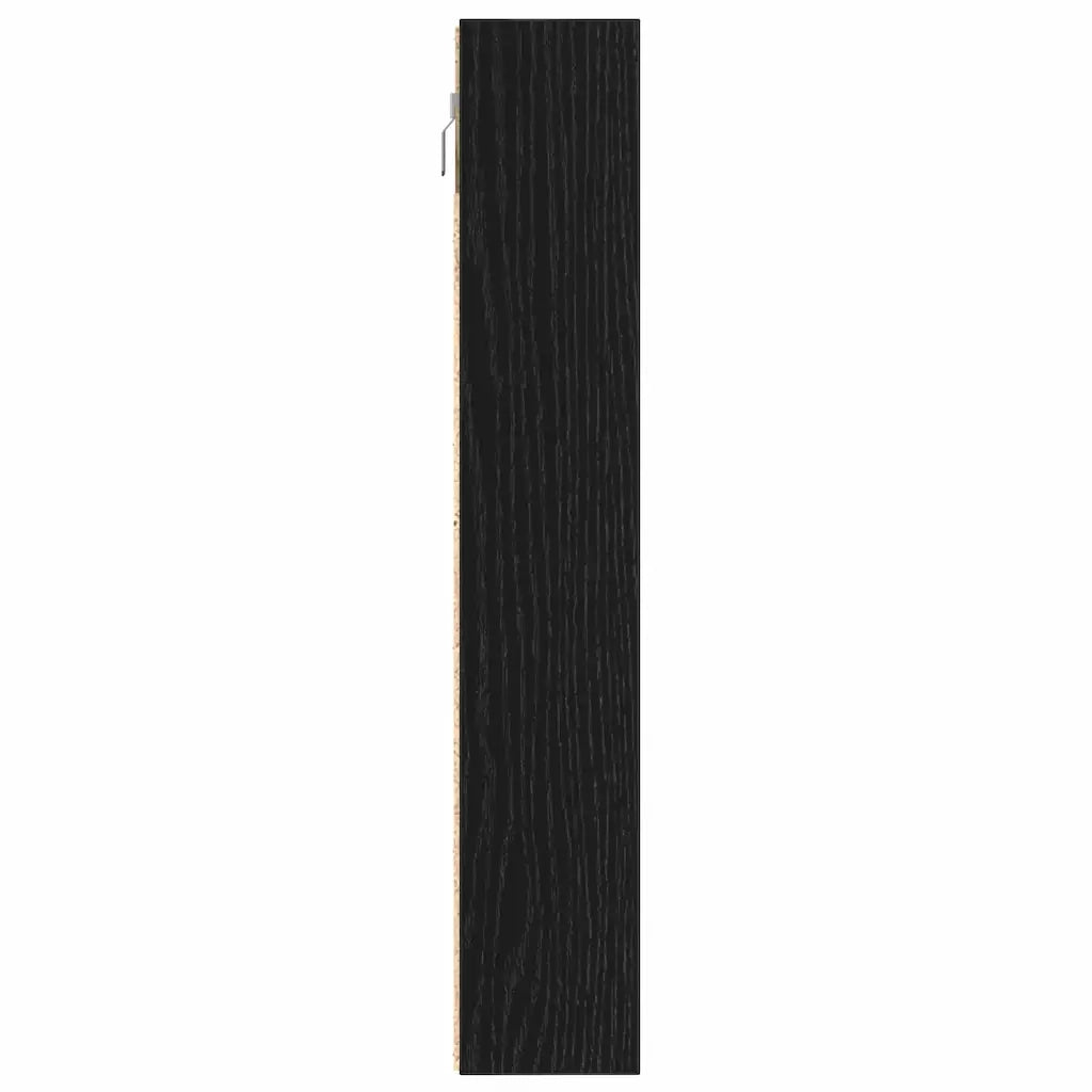 Vetrina Rovere Nero 100 x 8,5 x 50 cm Legno multistrato 862296