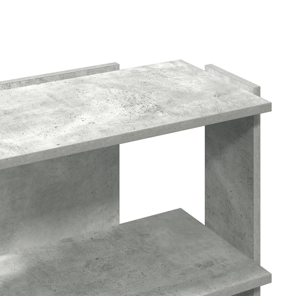 Libreria 3 Ripiani Grigio Cemento 60x30x60 cm Multistrato 860250