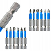 Set di Bit Torx con Fascia Blu – 12 Pezzi | Acciaio Inossidabile, Attacco Magnetico 1/4"