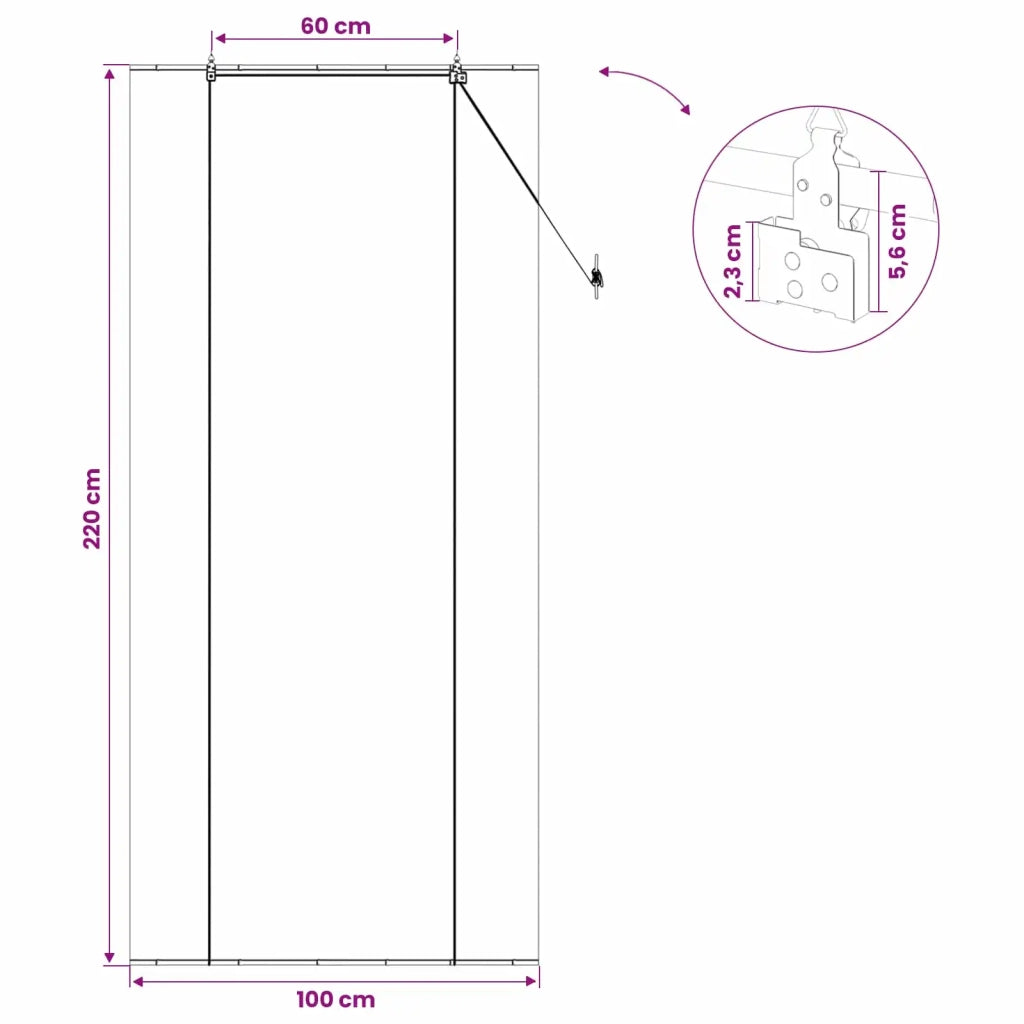 Tenda a rullo Grigio 100 x 220 cm Bambù 42039725