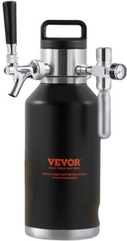 Dispensatore di birra portatile - Sistema di dispensa - 3,8 Litri - 4 ore di birra fredda - 19 cm x 19 cm x 37 cm