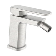 Miscelatore bidet acciaio spazzolato con piletta click clack - serie Venere