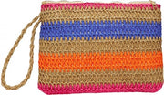 Borsa a tracolla - borse clutch - 29 x 21 x 2 cm - Borsa - clutch trendy - borsa a tracolla crossbody - Borsa di paglia - Stro - Stile bohemian Estate Mare - Borsa per donne Ragazze