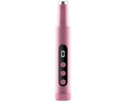 Set di forbici a batteria rosse con lampada UV, vijilatrice a batteria portatile con display, smalto per manicure e pedicure professionale per uso domestico e professionale