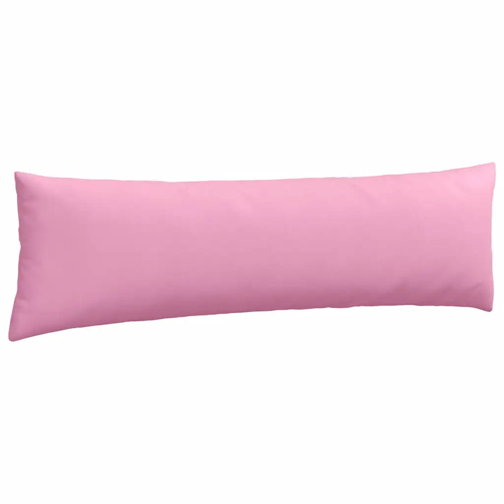 Cuscini da Divano 2 pz-Set di 2 Cuscini per Sofa Rosa 145 x 40 cm Tessuto