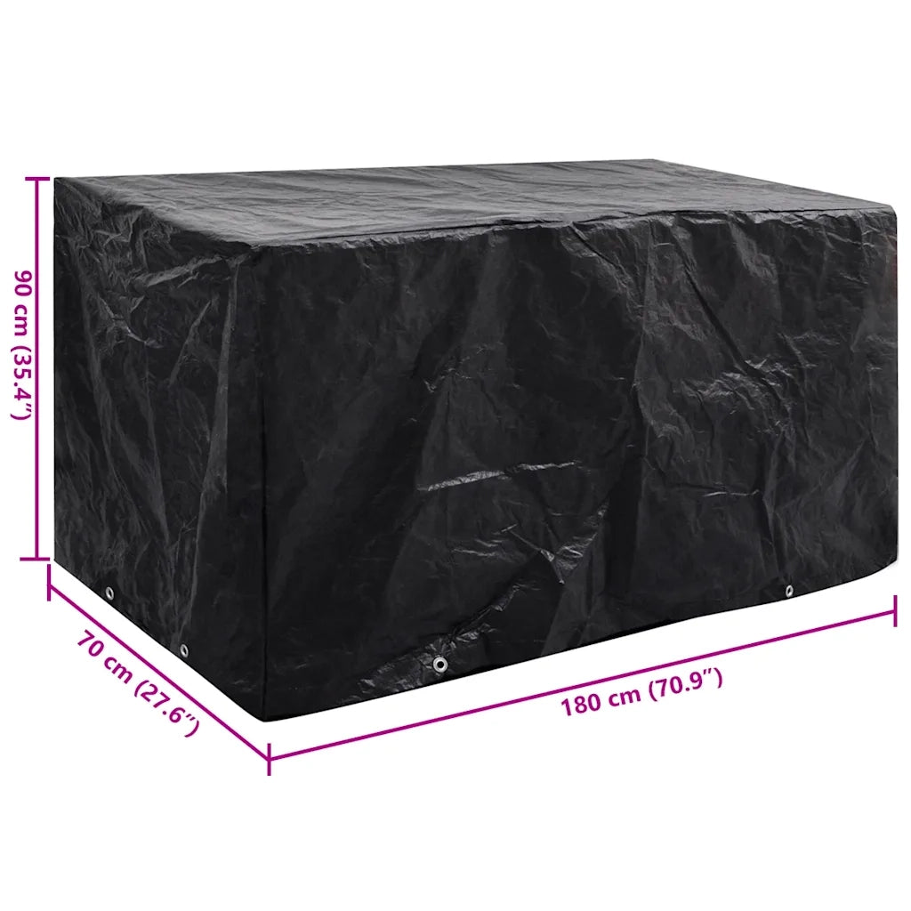 Copertura per Mobili da Giardino con 8 Occhielli 180x70x90 cm 41647