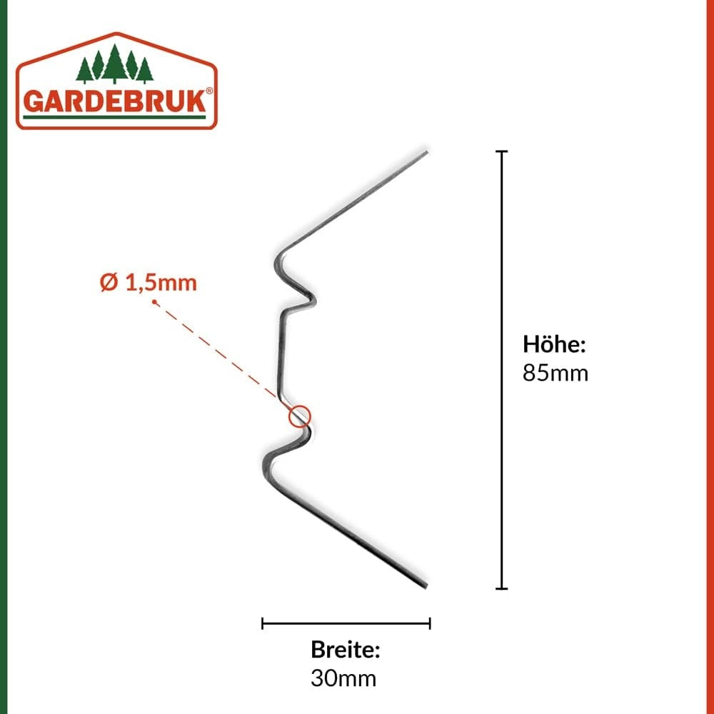 Clip Fissaggio per Serre Morsetti Antiruggine Kit 50 Pezzi in Acciaio Accessori per Protezione Piante Giardino