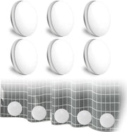 Accessori per doccia - Pesi per doccia - Magneti forti - Impermeabili - 6 paia - Dimensioni 4 cm - Sicuri e affidabili
