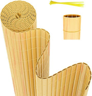 Schermo per Giardino in PVC per la Privacy – Divisione per Giardino e Schermo per Balcone - Colore Bamboe - 1,6x5m