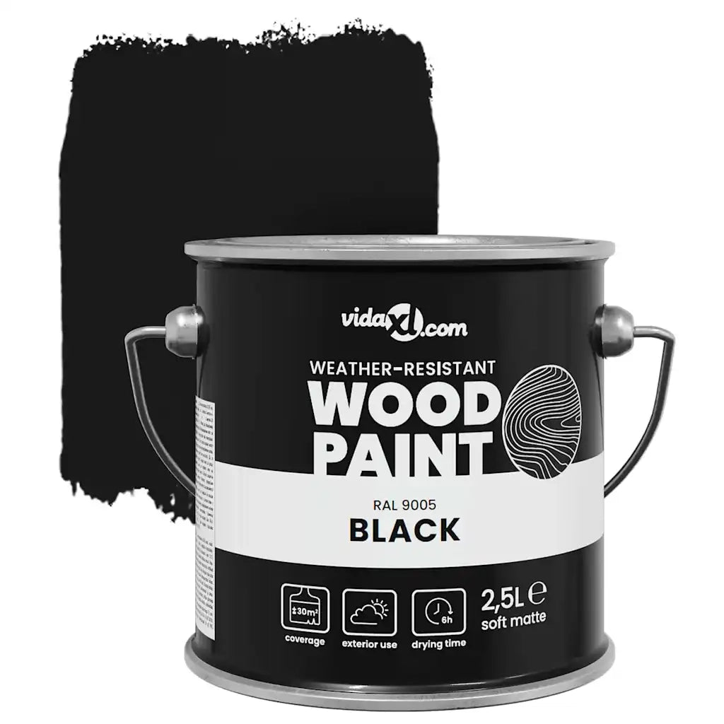 Vernice per legno Nero 2,5 L Stampa da parete CFW4900695
