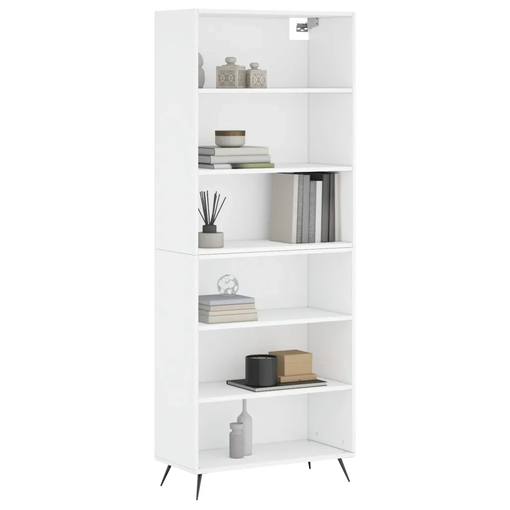 Credenza | Madia | Buffet da pranzo | Armadio da pranzo Bianca 69,5x32,5x180 cm Legno Multistrato
