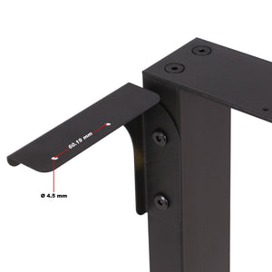 Base per tavolo 70x72 cm verniciatura a polvere nero Telaio per tavoli gambe tavolo