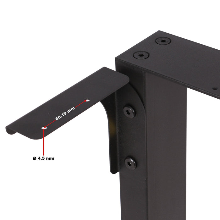 Base per tavolo 70x72 cm verniciatura a polvere nero Telaio per tavoli gambe tavolo