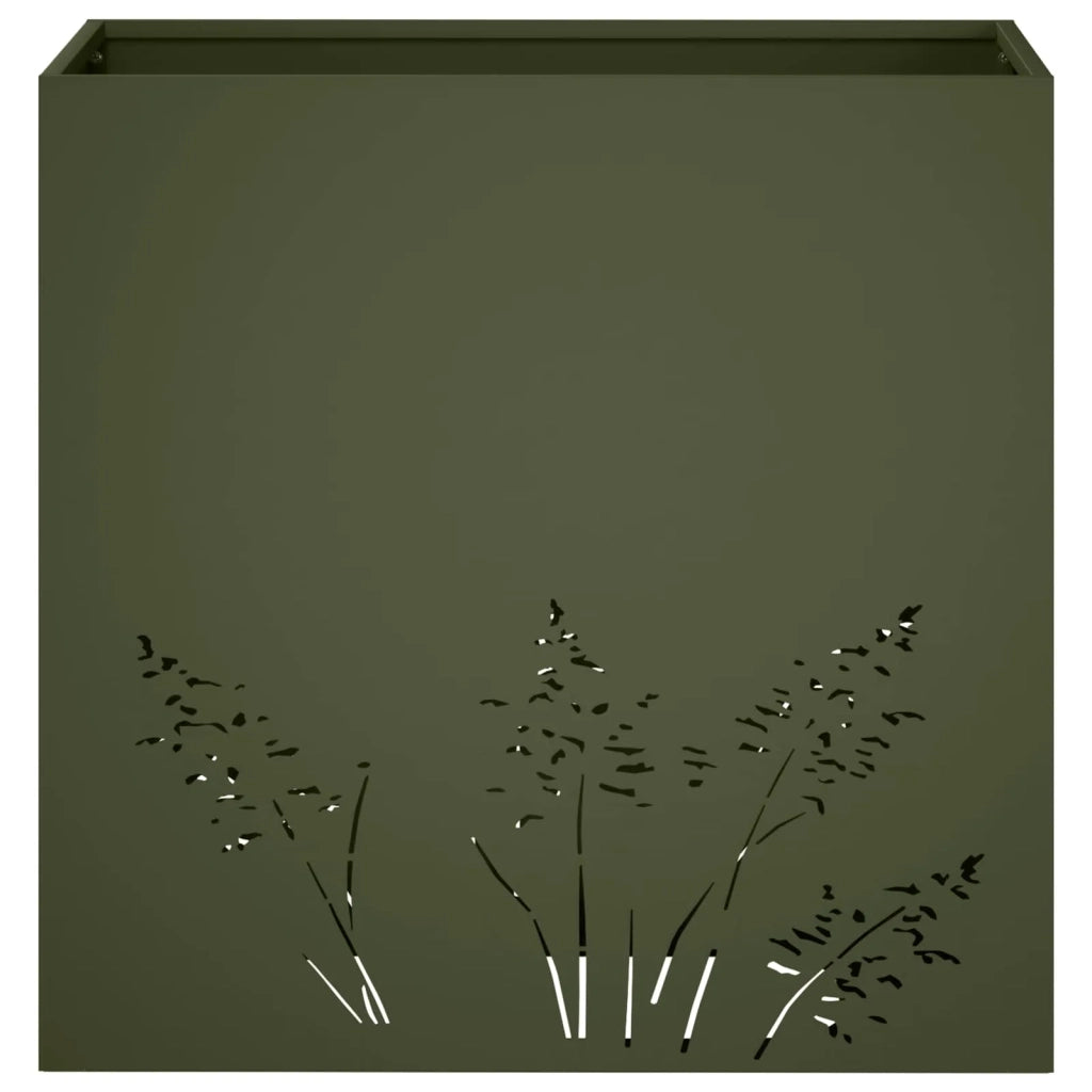 Vaso da giardino Verde Oliva 50 x 30 x 49 cm 8005812
