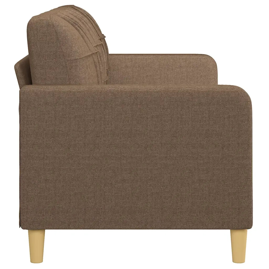 Divano a 3 Posti Marrone 180 cm in Tessuto 359102