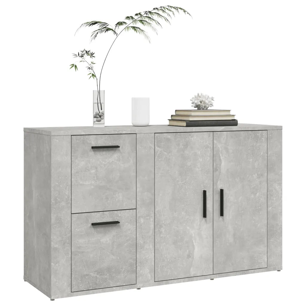 Credenza Grigio Cemento 100x33x59,5 cm in Legno Multistrato cod mxl 23557