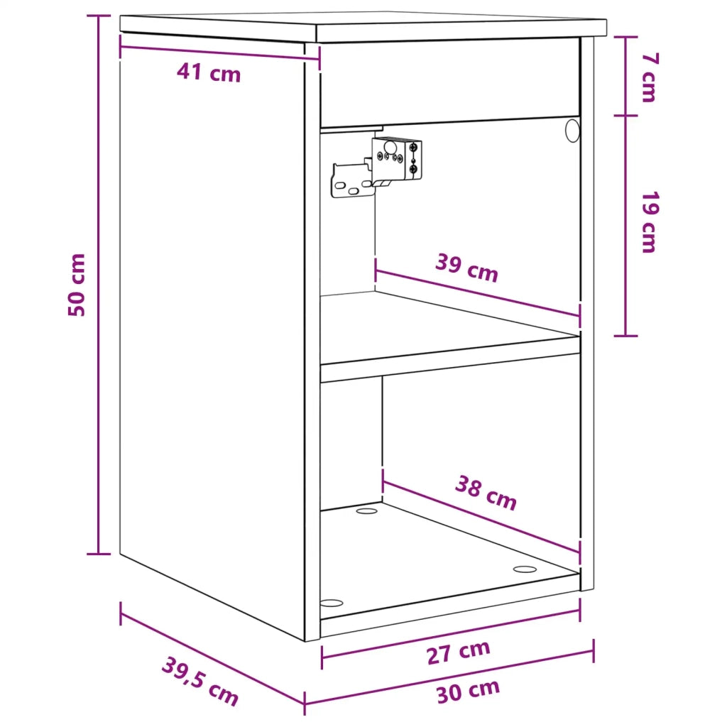 Armadio Bagno In-between Grigio Cemento 30 x 35 x 50 cm 890337