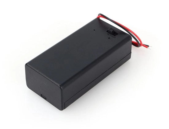 Alimentatore 9V - Contenitore Batteria con Interruttore - Formato Compattito - Ideale per Progetti Elettronici - Alimentazione affidabile - G.