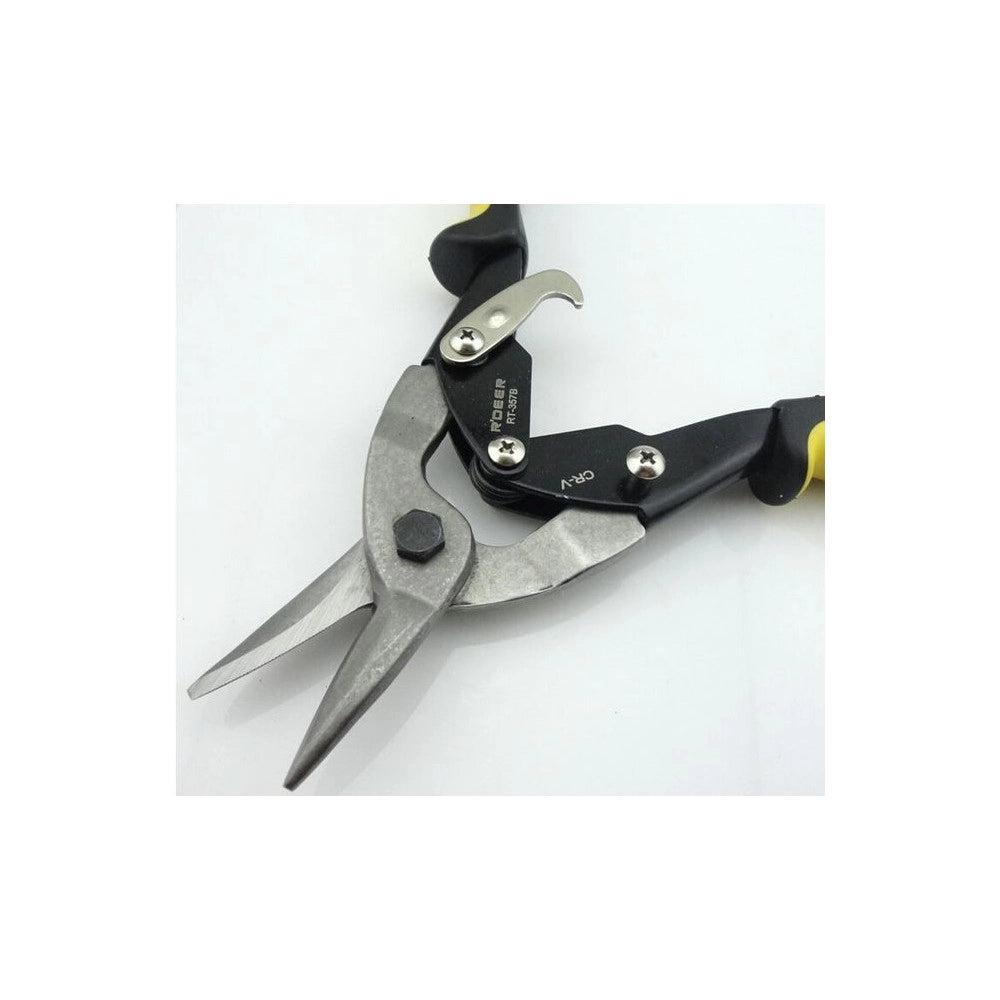 Trade Shop - Forbici Stagno Cesoia Per Lamiera A Taglio Dritto 40mm Forbice Professionale -