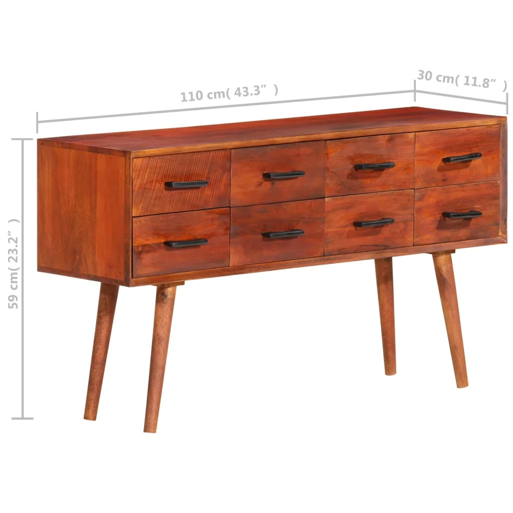 Credenza 110x30x59 cm in Legno Massello di Mango 338430
