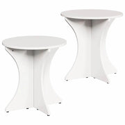 2 pz Tavolino da salotto | Tavolino da caff¨¨ | Tavolino da Soggiorno Bianco Legno di pino massello