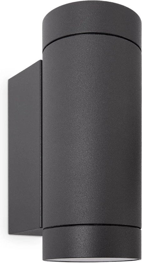 Lampada da Parete Esterna per Esterni - Lampada da Parete Moderna per Garage e Giardino, IP54, 3000K, Colore: Antracite, Tipo lampada: 1-2x GU10