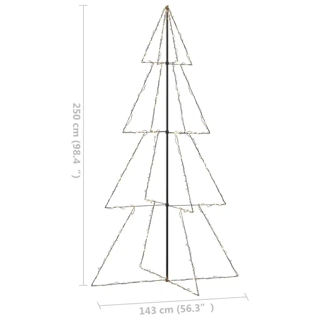 Albero di Natale a Cono 360 LED per Interni Esterni 143x250 cm cod mxl 26647